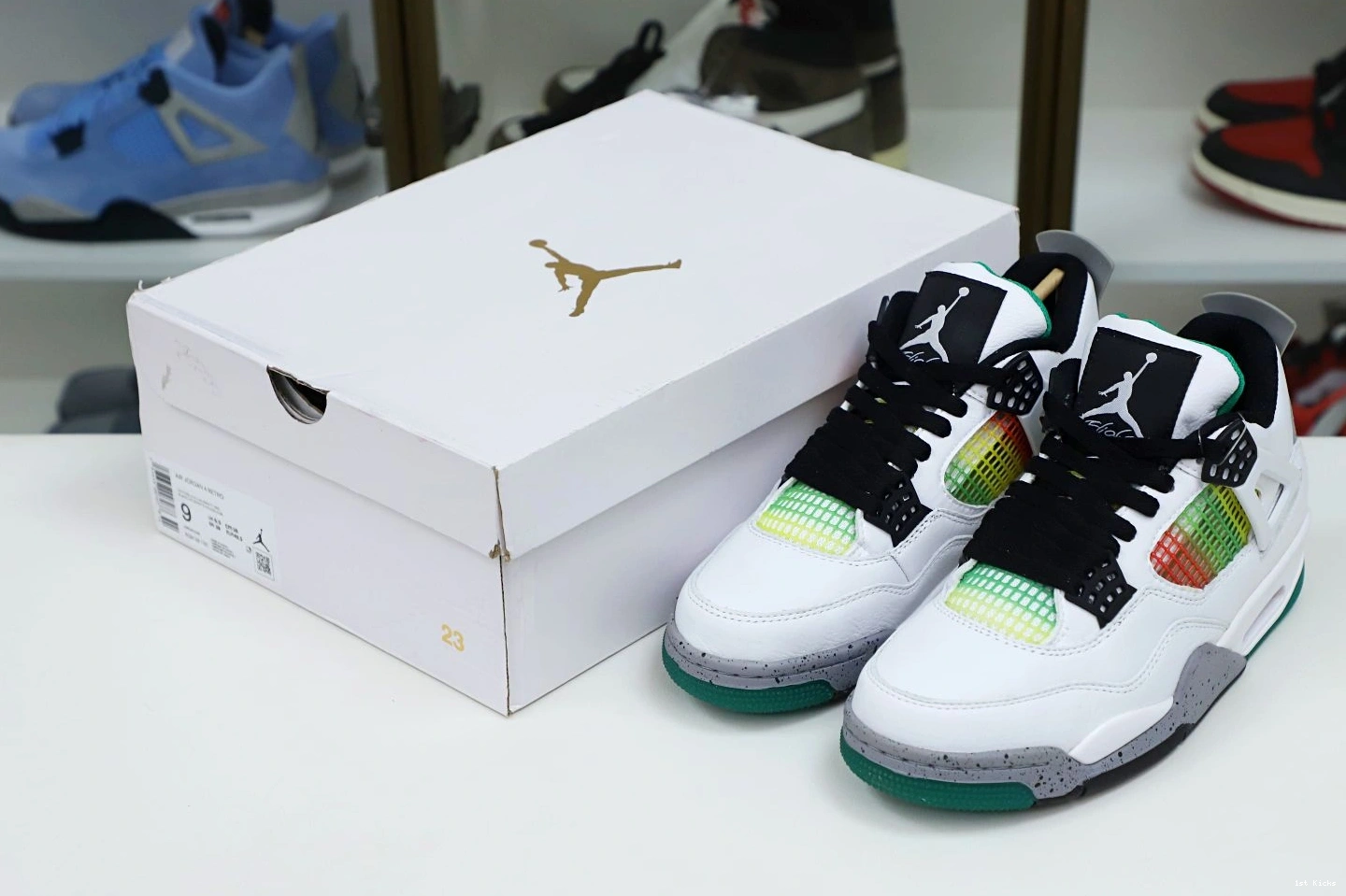 1st Kicks JORDAN AIR WMNS 4 'RAST RETRO EasyMatch Kimikick 1958 1205